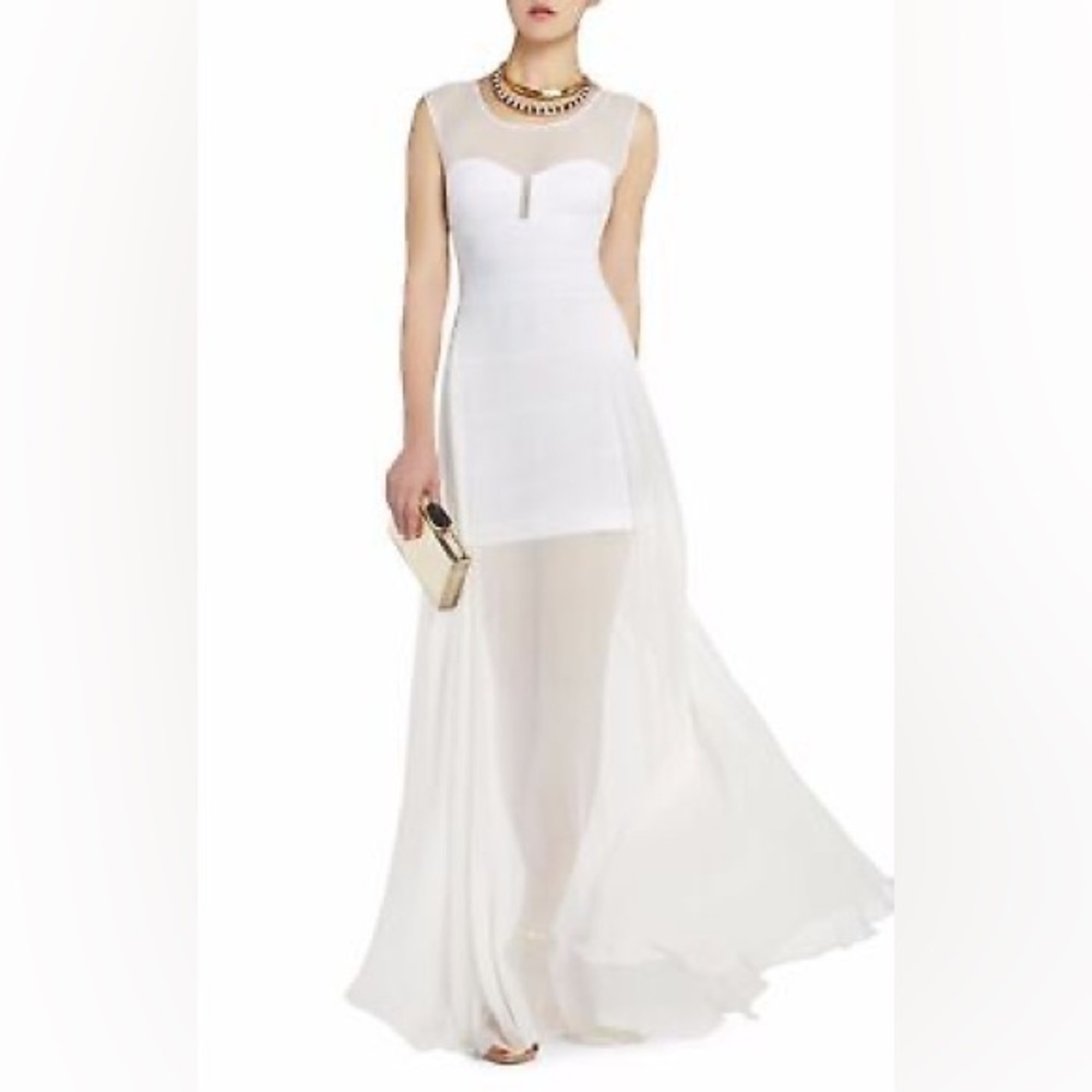 Maxi elegant white dress
